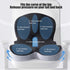 Pain,Tailbone Orthopedic Cushion, Memory Foam L Shaped Seat Cushion for Office Workers,Car Drivers, Instant Relief