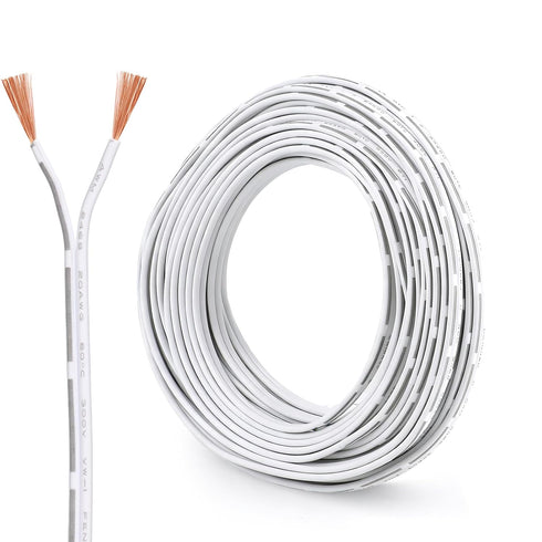 PineHaven 50 FT Garage Door Wire,20 AWG 2 Conductor Garage Sensor Doorbell Wire,