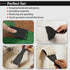Jiashuoda Set 3Pcs 1.5"/3"/6" Spackle Spackling, Plastic Putty Knife - Black Plastic Scraper Tool, Sizes Knife
