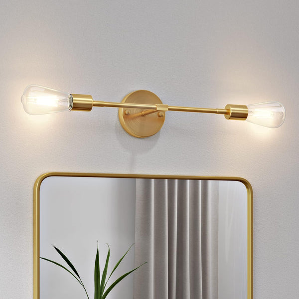 FadimiKoo 2-Light Gold Sconces Wall Light Fixtures, Bathroom Vanity Light Fixtures Over