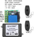 12V 1CH 433Mhz 164ft (1relays) DC RF Wireless Relay Module Remote Control Momentary Switch Transmitter and Receiver