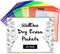 WallDeca Dry Erase Pocket Sleeves, 8.5" x 11", Reusable Plastic Paper Holder Pack, 5 Colors (25-Pack)
