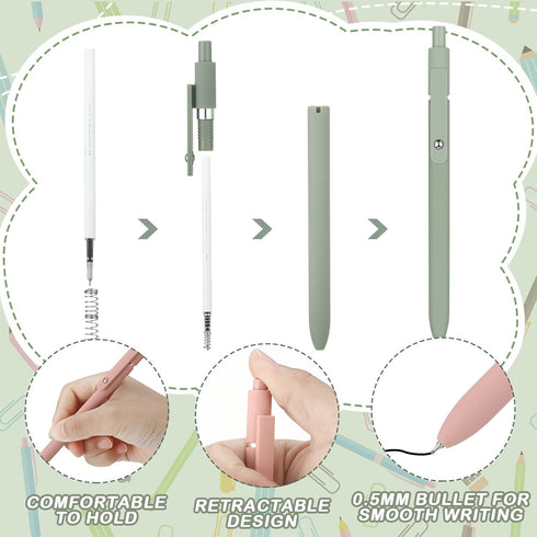 Kisston 17 Pcs Bible Highlighters and Pens, No Bleed Through Aesthetic Stationary Set with 12 Pastel Highlighter Markers