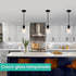 HGHYjrxfkl 1 Pack Crack Finish Glass Lamp Shade,Clear Crackle Finish Cylinder Replacement Shade for Pendant light