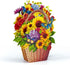 Butterflies,3D Pop Up Birthday Cards Yellow Sunflowers Forever Bouquet Greeting Card for Women Wife Girlfriend Mom