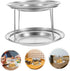 Stainless Steel Double Layer Seafood Serving Tower - Perfect for Parties