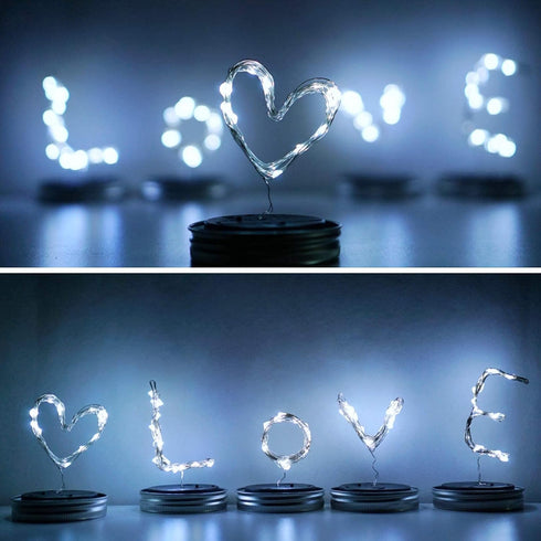 12 Pack 30 Solar Mason Jar Lights, LED Waterproof Lid Light with Hangers (No Jar), Fairy Firefly Outdoor String Lights