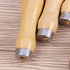 DOITOOL 10PCS Wooden File Handle with Metal Collars for Woodworking, Garage Tool Maintenance