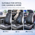 EQEH Set, Seat Cushion and Lumbar Support Pillow Back and Butt Support, Sciatica Relieving Coccyx Cushion, Hemorrhoid