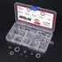 Hilitchi 300-Pcs Assortment Kit of 304 Stainless Steel External Tooth Star Lock Washers - M2.5 M3 M4 M5 M6 M8 M10 M12