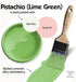 4 Oz Chalky Chicks Fl Matte Pistachio (Lime Green) Chalk Paint for Furniture Without Sanding - No Prep Furniture Paint