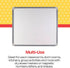 School Smart 70628 Magnetic Dry Erase Board, Large, 30 x 23 Inches, Aluminum Frame