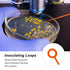 Biologix 100Pcs 10ul Disposable Inoculating Loop, Gamma Sterile Plastic Sampling Rod, Orange Polypropylene Inoculation