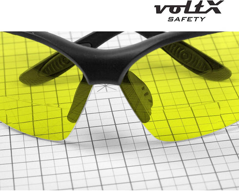 voltX 'CONSTRUCTOR' BIFOCAL Reading Safety Glasses, YELLOW +1.5 Dioptre, ANSI Z87.1+ & CE EN166F Certified
