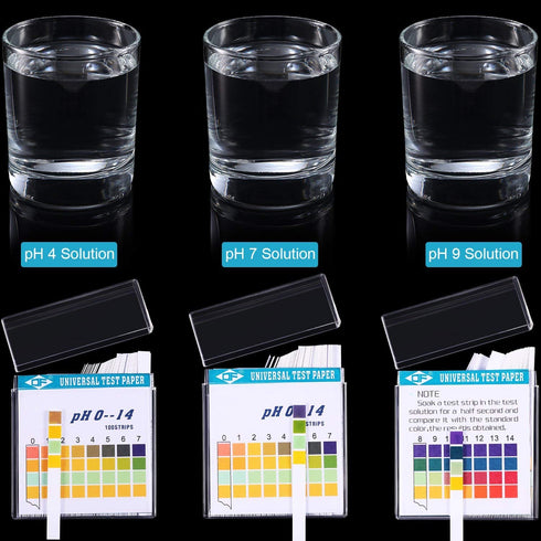 200 Strips Plastic Ph Test Strips, Universal Ph 0-14, Litmus Test Paper with Storage Case for Saliva Urine Water Soil