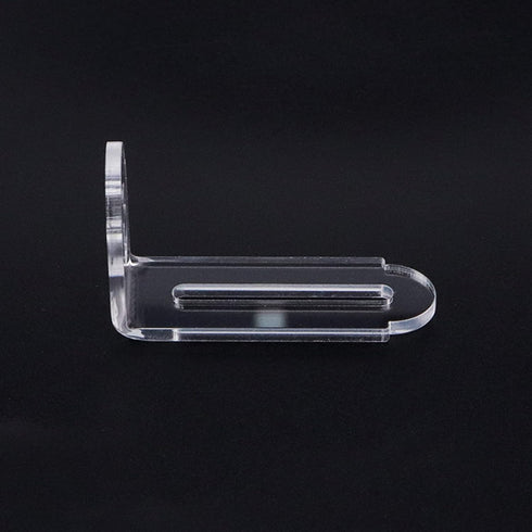 10pcs (2.2in 1.3in) Adjustable Acrylic Corner Braces Clear Plastic Wall Mount Floating Shelf Brackets for Light-Weight