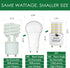 GU24 LED Bulb 15W Non-Dimmable, 120 Watt Equivalent, 1200lm 5000K Daylight, 4-Pack TwistLock Ceiling Light Bulbs
