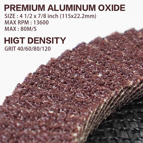 20PCS Flap Disc - 4-1/2 Inch Sanding Grinding Wheel for Angle Grinder, Assorted Grits 40 60 80 120