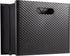 Pendaflex Mobile File Box with Handles, Easy Set Up, Collapsible, Holds Letter Size Files, Black (126118)