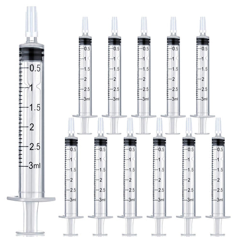3 ml Syringe Without Needle, Syringe for Liquid with Cap, Oral, Scientific