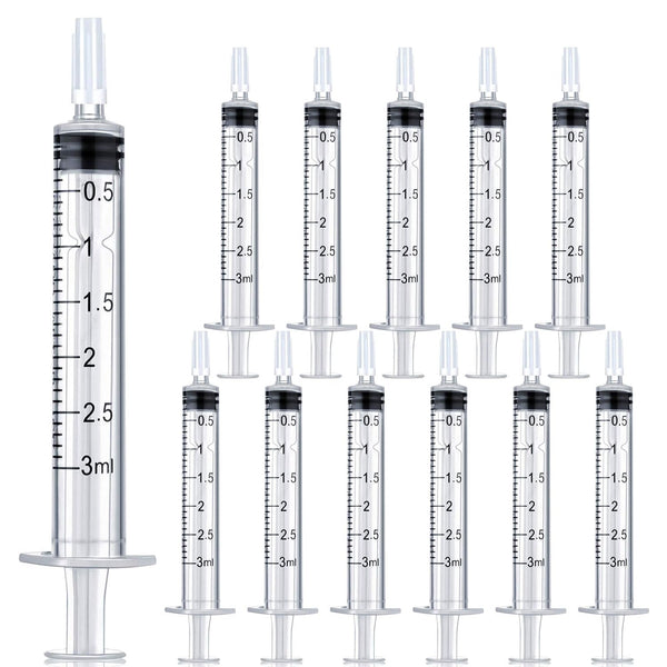 3 ml Syringe Without Needle, Syringe for Liquid with Cap, Oral, Scientific