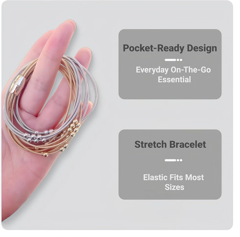 FAMCHAINS 2 Pack Skin Picking Fidget Ring, Skin Picking Fidget Toys for Adults with Trichotillomania to Manage