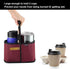 Beautyflier 2 Drink Carrier with Handle for Delivery Reusable Insulated Coffee Cup Carrier Portable Cup Holder