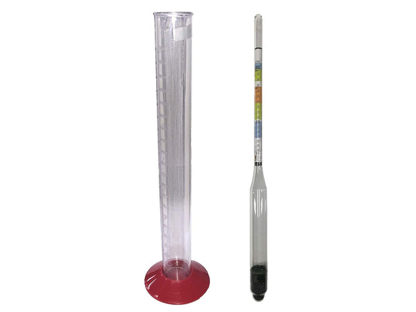 FastRack Hydrometer Kit, Triple-Scale Hydrometer with Test Jar, Combo Set for Wine, Beer, Mead, Kombucha