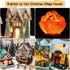NETEHA 2 Pack 6Ft C7 Bulbs, E12 White Accessory Cord with LED Socket Lamp Cord with On/Off Switch for Christmas Village
