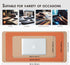 Dual Sided Leather Desk Mat - Waterproof Desk Pad for Office and Home, Ideal for Large Mouse Pad (Apricot+Orange,
