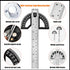 Protractor Angle Finder Carpenter Square, Adjustable Aluminum Protractor Square for Woodworking Hobbyists