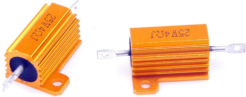 25 Watt 4 Ohm 5% Wirewound Resistor, Electronic Aluminium Shell Resistor, Pack of 2
