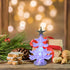 3Pcs 7-Color Angoily Tabletop Christmas Tree, Acrylic LED Night Lights USB Operated Christmas Decorations, Mini Xmas