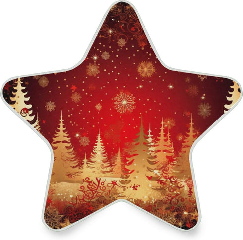 ALAZA Golden Tree Snowflake Merry Christmas Xmas Star Shaped LED Night Light