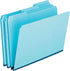Pendaflex 1" Expansion Pressboard File Folders, Letter, Blue, 25/Box (9200T 1/3)