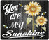 Smooffly Gaming Mouse Pad Custom, "You Are My Sunshine" Quote with Bees and Sunflowers (9.5 x 7.9 Inch)