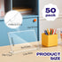 50 Pack 4x6 4x6 Yalikop Acrylic Sign Holder Bulk Slanted Back Acrylic Holder Clear Plastic Picture Frames Plastic Paper