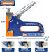 Heavy Duty 3-in-1 Stapler Gun with 3,000 Staples: Manual Brad Nailer and Power Adjustment Stapler Gun for DIY