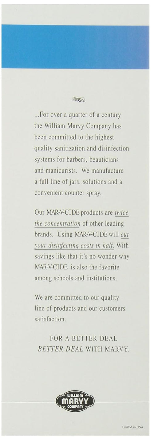 William Marvy No.7 Unbreakable Disinfectant Jar, 40 Ounce