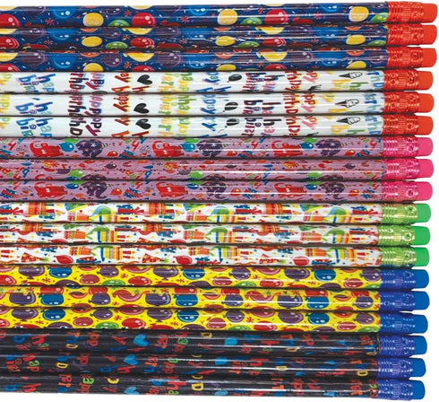 Raymond Geddes Birthday Number 2 Pencils for Kids - Pack of 72