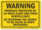 "Premises Protected by 24 Hour Audio and Video Surveillance" Label by SmartSign | 14" x 10" Reflective Decal