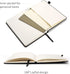 Deziliao Lined Journal Notebooks, Hardcover, 100Gsm Premium Thick Paper, Medium 5.7"x8.4", with Pen Loop