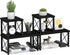Honiter 2 Sets Desk Shelf, Desktop Organizer Shelf, Freestanding Small Bookshelf, 2 Tier Stackable Desktop Storage