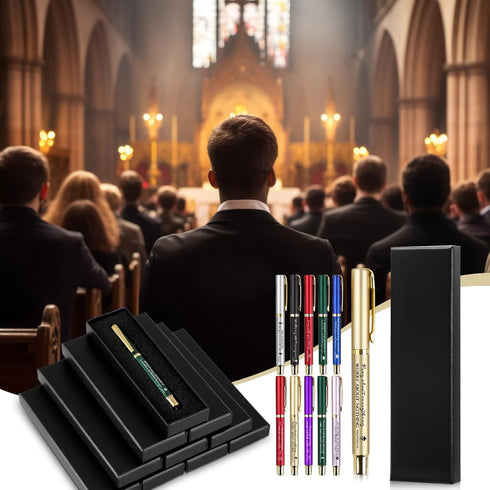 Fumete 30 Set Christmas Christian Pens with Inspirational Quotes, Bible Verse Ballpoint Pen Bulk Thank You Gifts