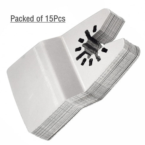 Ettonsun 15 Pieces Oscillating Tool Scraper Blades, 2 Inch Rigid Floor Scraper Blades for Paint Removal