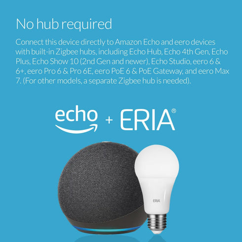 A19 Dimmable 90+ Bulb (4th (2-Pack) ERIA Colors and White CRI Smart Works with Hue*, SmartThings, HA, Amazon Echo Gen)