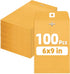 SUNEE 6x9 Clasp Envelopes 100 Count - 6x9 Inch Brown Kraft Envelopes with Clasp Closure for Home, Office, Business,