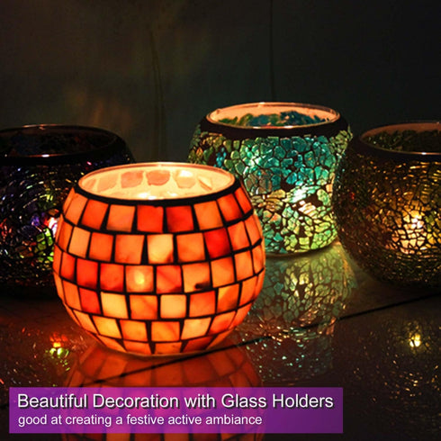 12 Pack Timer Tea Lights Candles, Battery Operated Flameless Flickering Tealight for Halloween Decor