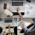 VECUU Keyboard Wrist Rest Pad with Ergonomic Raised Memory Foam for Easy Typing & Pain Relief, Anti-Slip Support (Black)