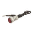 NSI-79750LW Round Indicator Light, Non Replacable Lamps, Red, 0.5" Panel Cutout, Chrome Bezel
